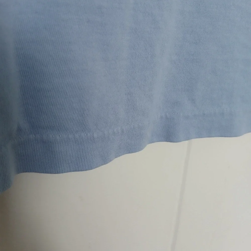Vintage Polo Ralph‎ Lauren T-Shirt Long Sleeve Pocket Pony Logo Men's Small Blue
